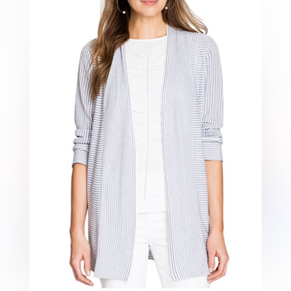 NIC+ZOE Sweaters - NIC + ZOE RIPTIDE OPEN FRONT CARDIGAN WRAP
